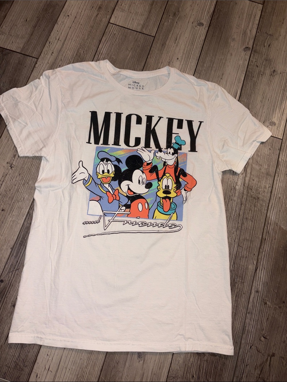 NWOT Mickey Mouse White womens Graphic Tee - Disney